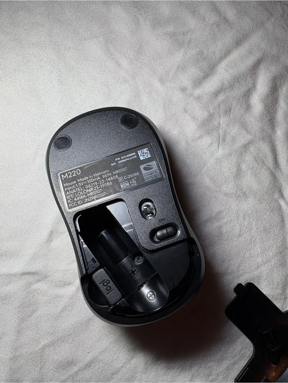 Logitech Black Wireless Mouse - Compact Portable Design